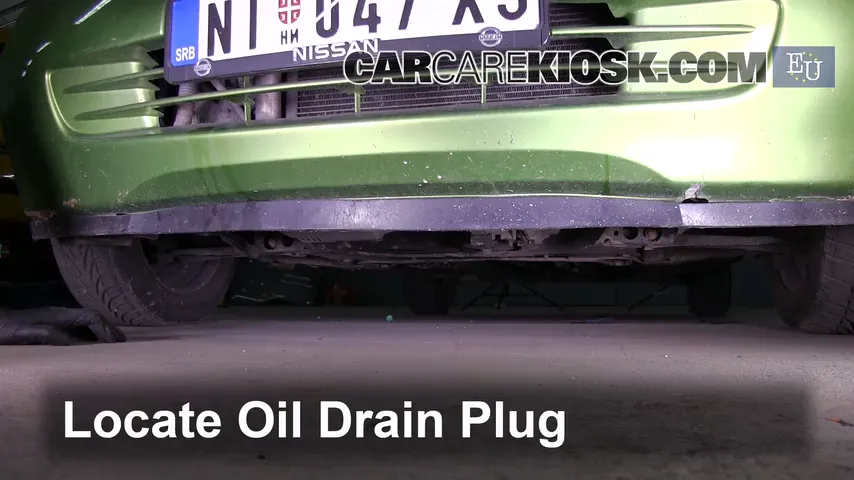 2005 Nissan Micra dCi 1.5L 4 Cyl. Turbo Diesel Oil Change Oil and Oil Filter
